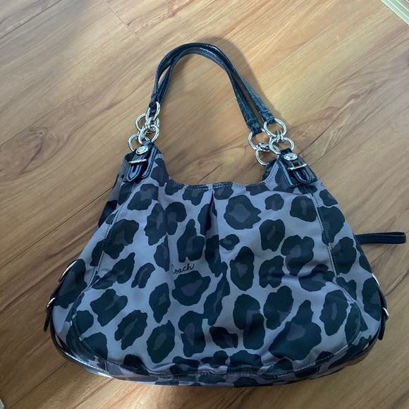 Coach Leopard Shoulder Bag - Picture 1 of 8
